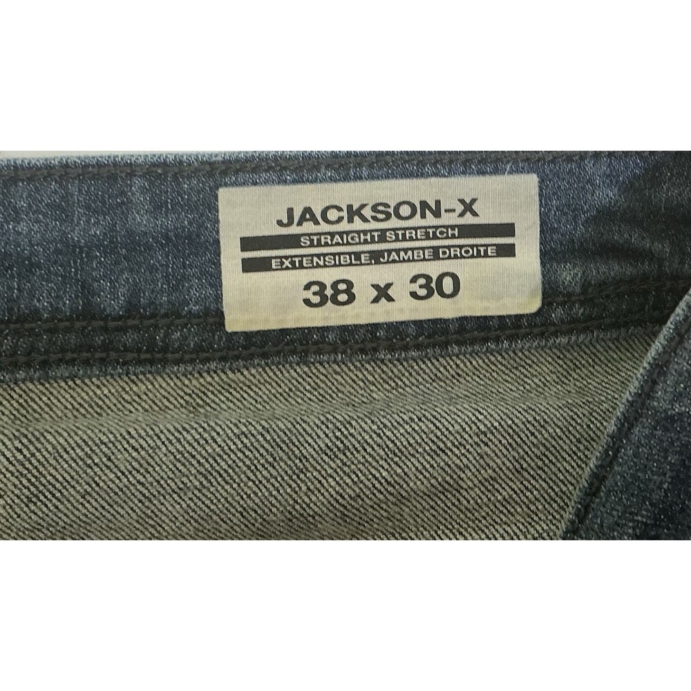 Buffalo David Bitton Jeans Mens 38/30 Blue Jackson-X Straight Stretch - Picture 3 of 8